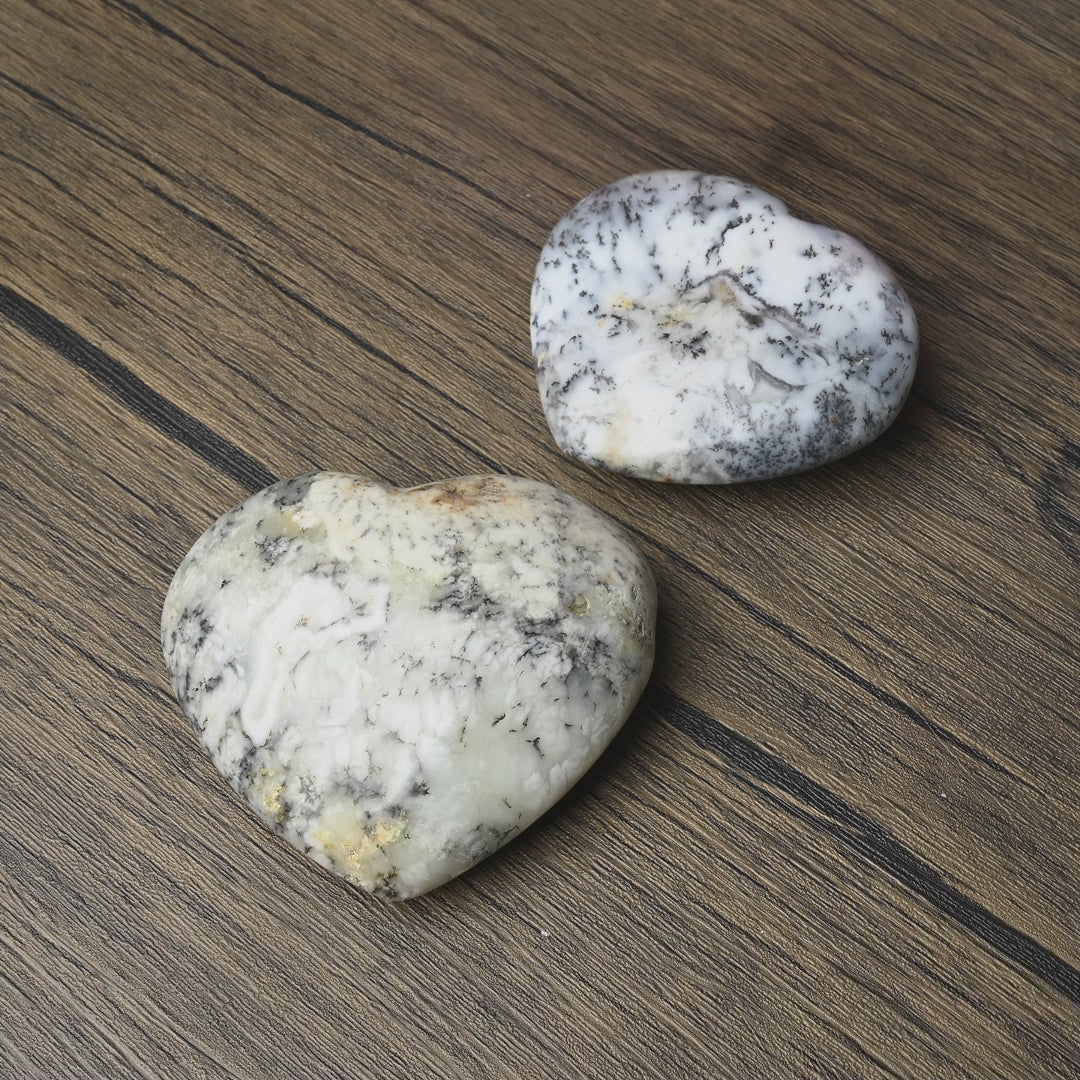 Watch how this natural moss opal heart crystal radiates gentle love energy for emotional healing and heart chakra work. Perfect as worry stone, meditation aid, and spiritual gift. Carry love in your palm!