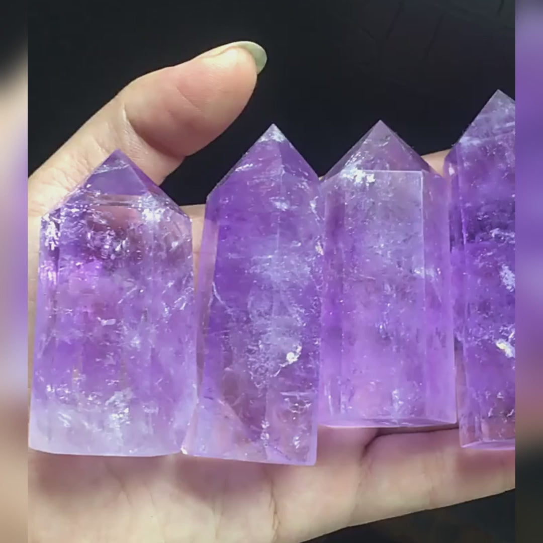 Experience the deep spiritual energy of Brazilian amethyst as it enhances intuition and meditation depth. Perfect for spiritual growth and inner transformation.