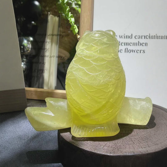 Watch how this wise citrine owl brings wealth energy and intelligent insight to your space. Perfect for office success, study focus, and spiritual wisdom. Welcome prosperity today!