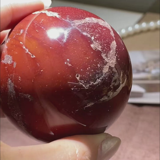  Experience the mesmerizing depth of this Natural Red Egg Yolk Stone. This video takes you on a slow, close-up journey across its polished surface, revealing the hidden landscapes within. See how light interacts with its unique patterns and discover ideas for displaying it in your home or office as a source of inspiration and calm.