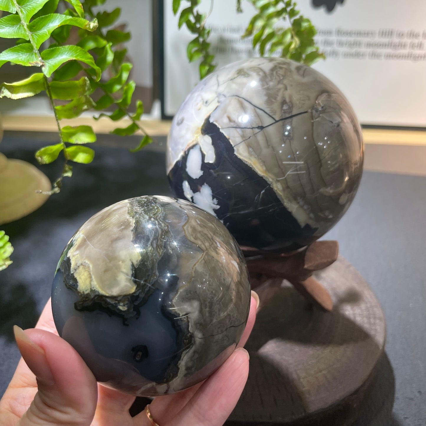 Protection crystal ball for negative energy