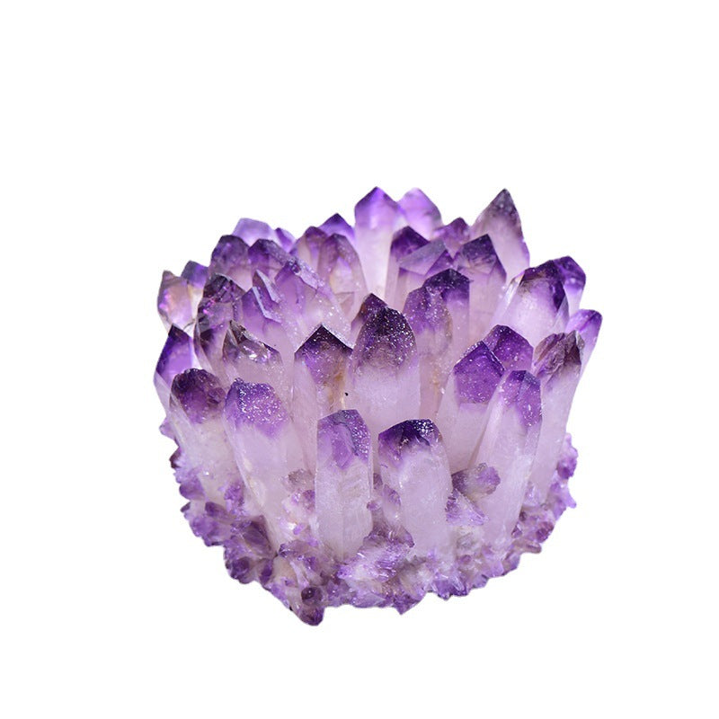 Purple crystal energy and color intensity