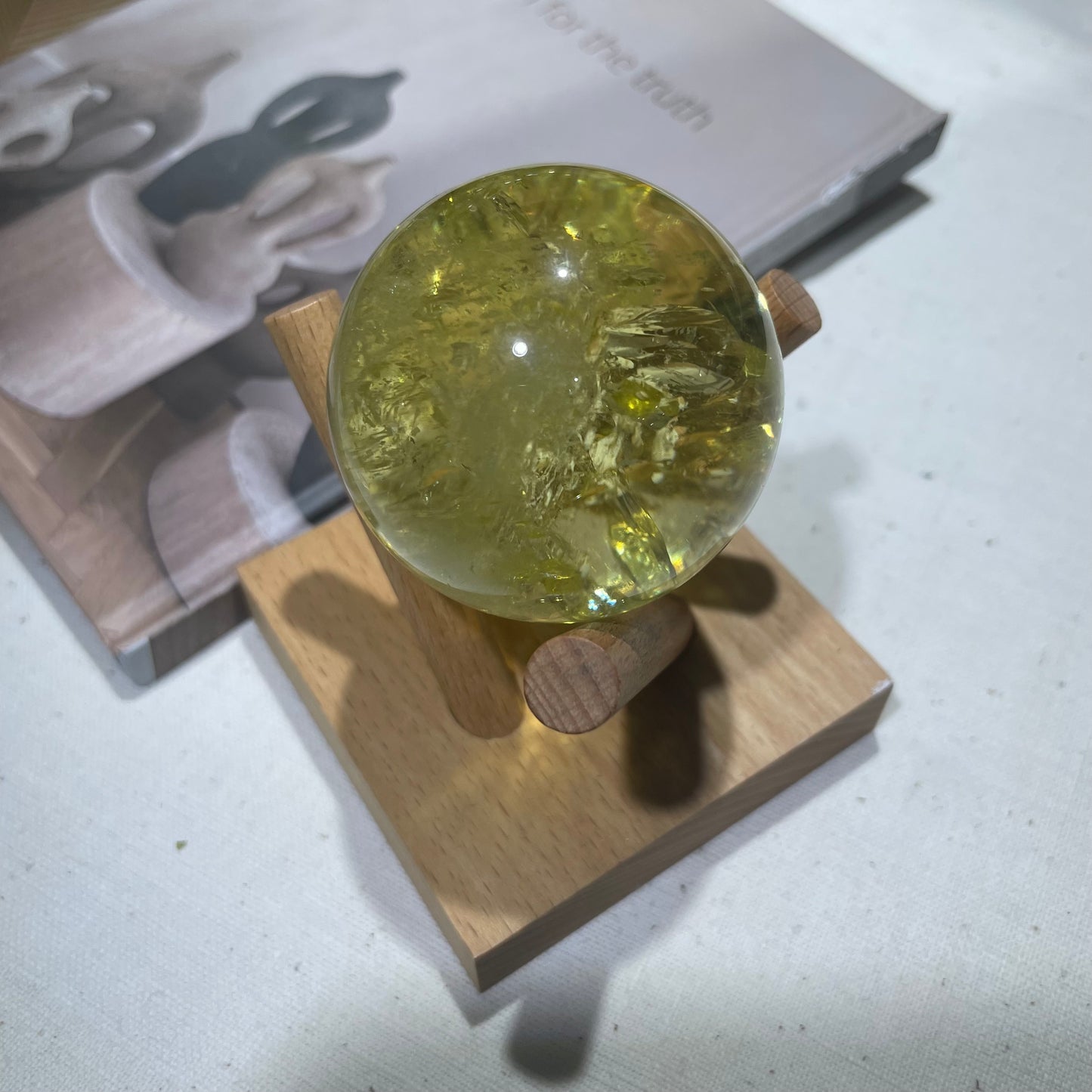 Raw citrine showing natural crystal formations