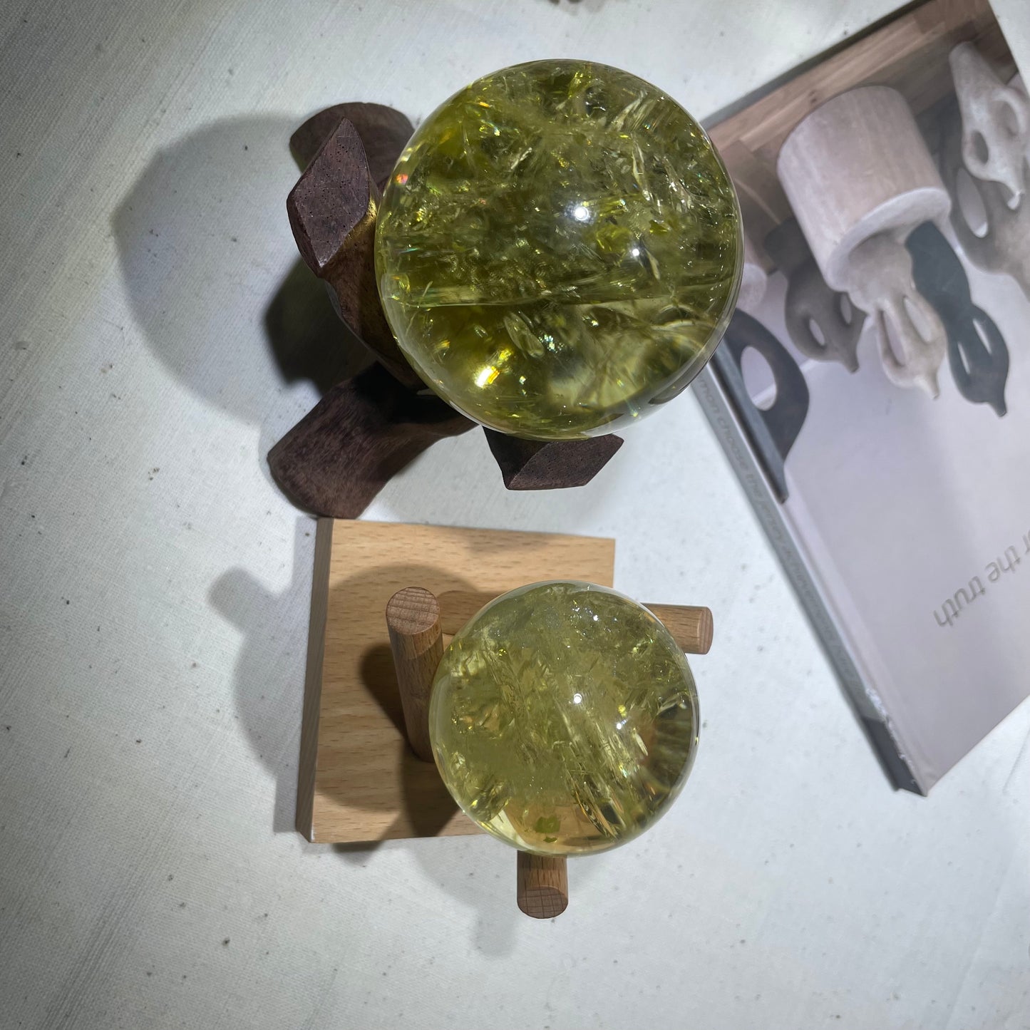 Solar energy crystal radiating warmth