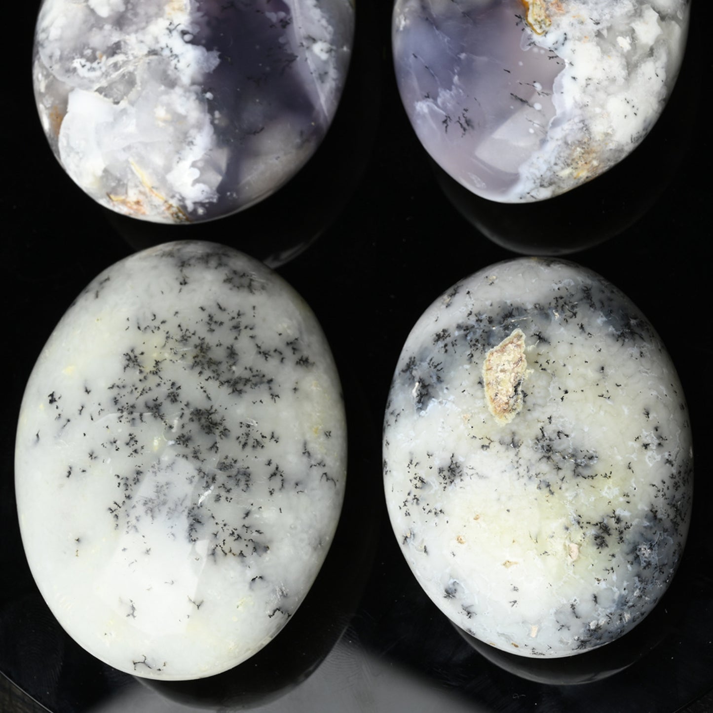 Professional spa massage with Moss Opal healing stones