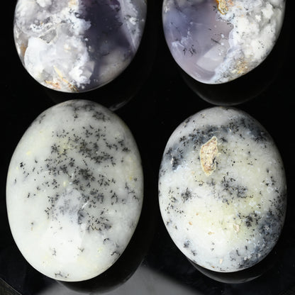 Professional spa massage with Moss Opal healing stones