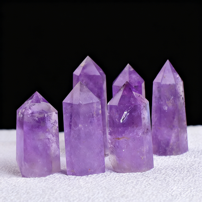 Third eye activation tool with purple crystal energy