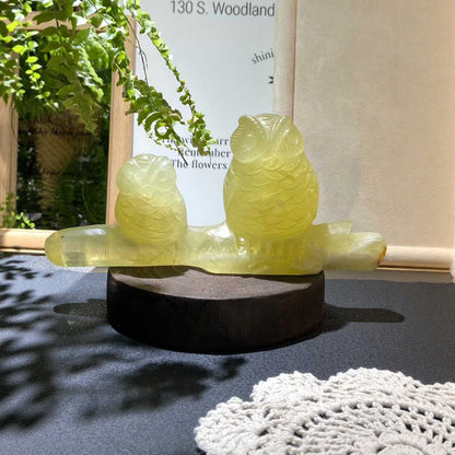  Wisdom animal crystal carving for intuition